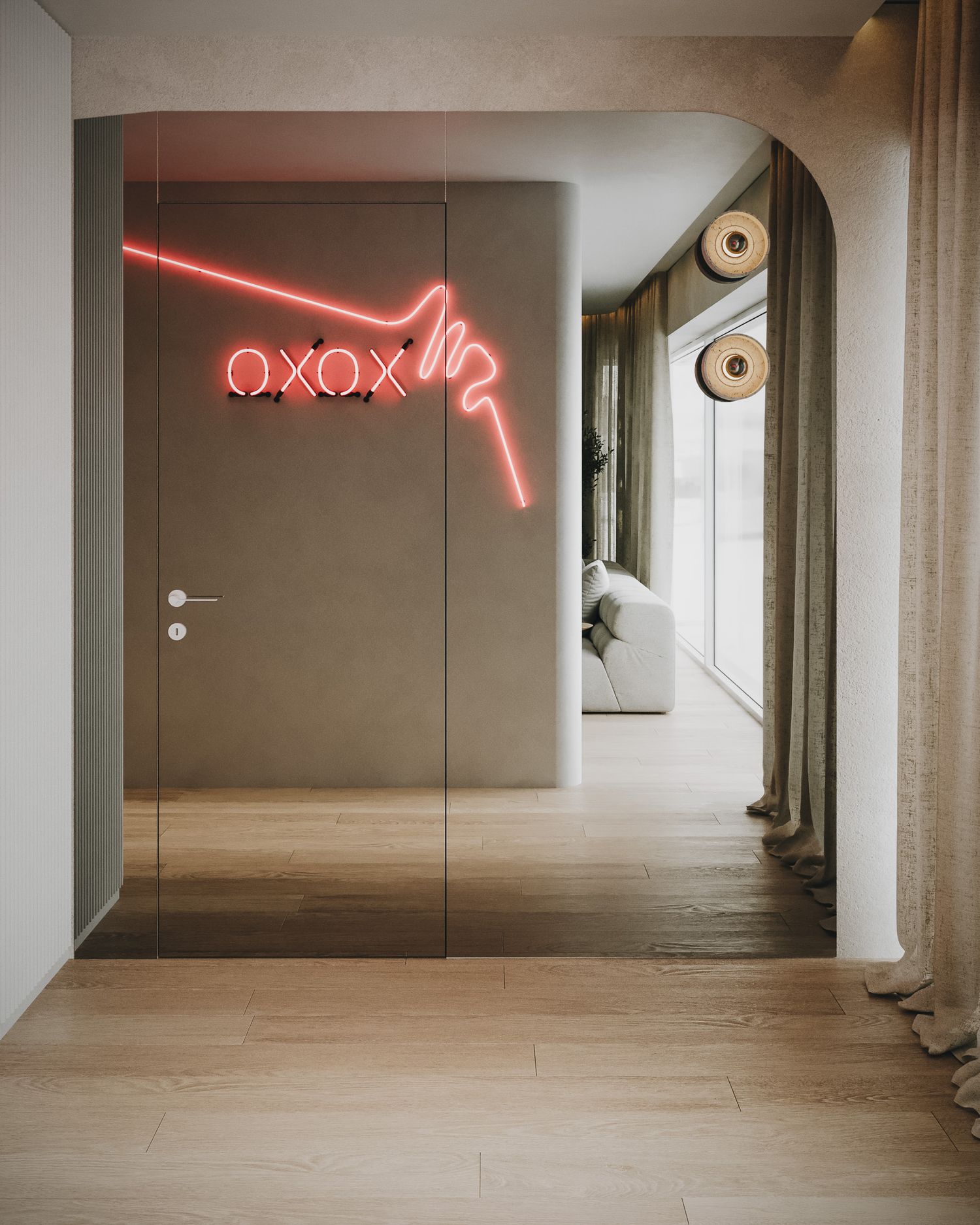 Apartament w stylu japandi z designerskim twistem — projektowanie wnętrz Wrocław, we.make (2)