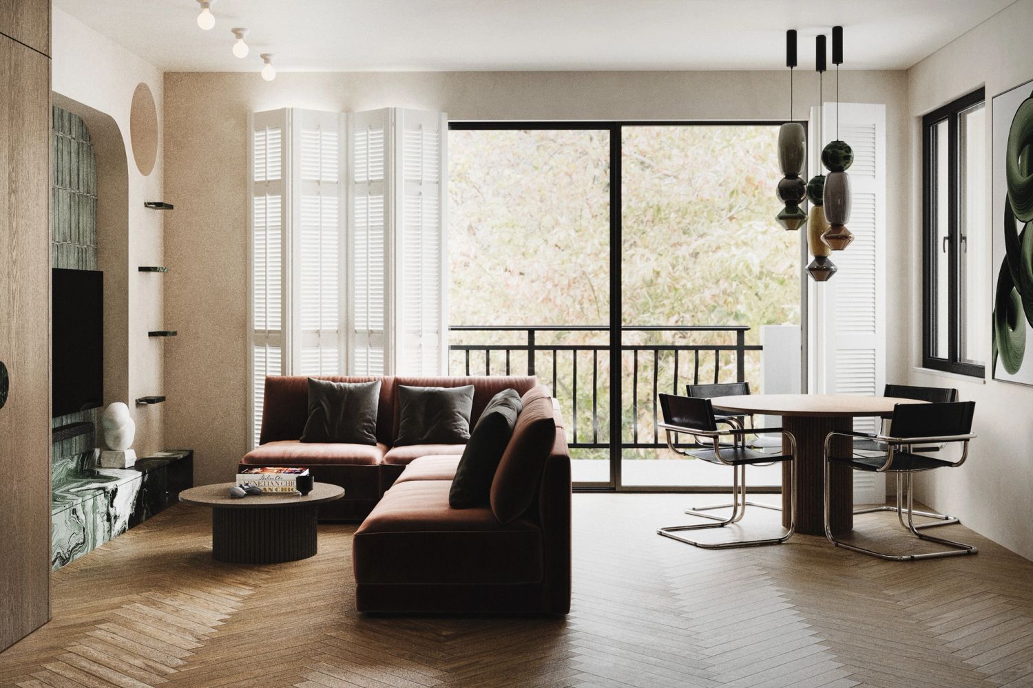 Nietuzinkowy apartament w historycznej kamienicy — projektowanie wnętrz Wrocław, we.make (3)