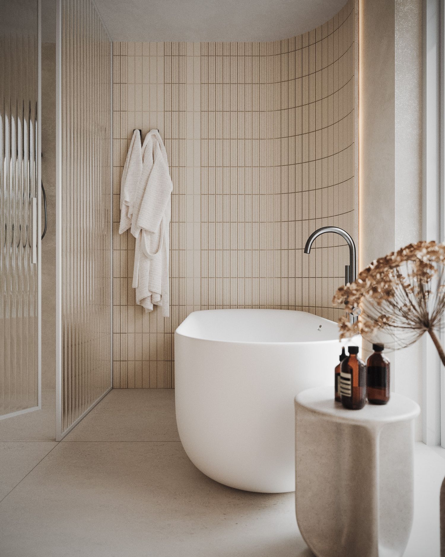 Apartament w stylu japandi z designerskim twistem — projektowanie wnętrz Wrocław, we.make (3)
