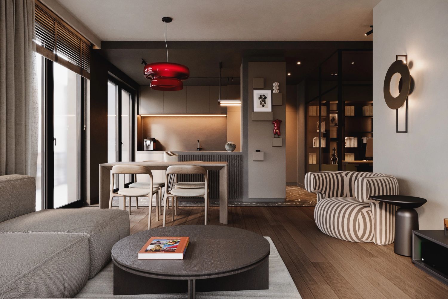 Nowoczesny apartament w Warszawie — projektowanie wnętrz Wrocław, we.make (2)