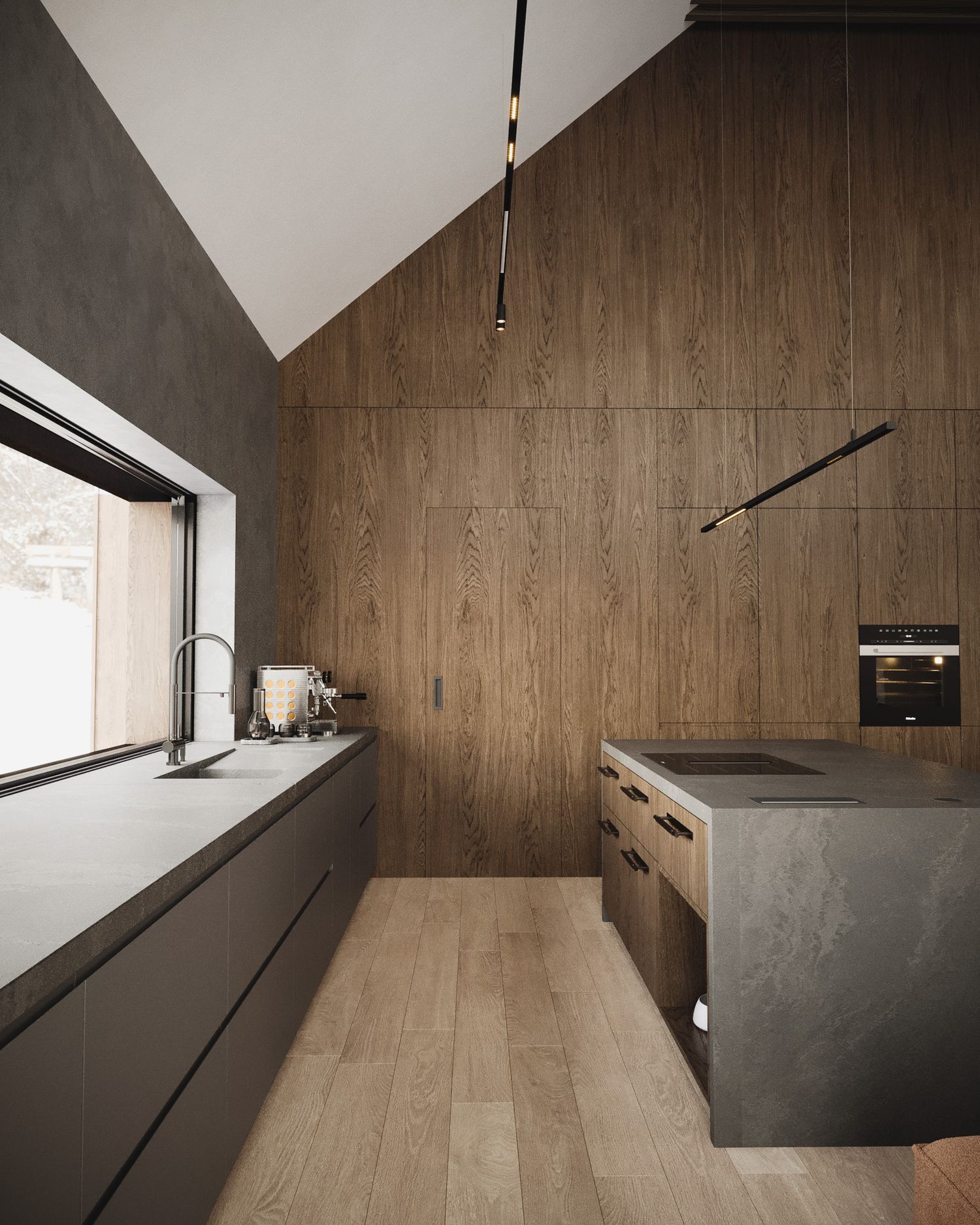 Nowoczesny dom pełen naturalnych materiałów — projektowanie wnętrz Wrocław, we.make (2)