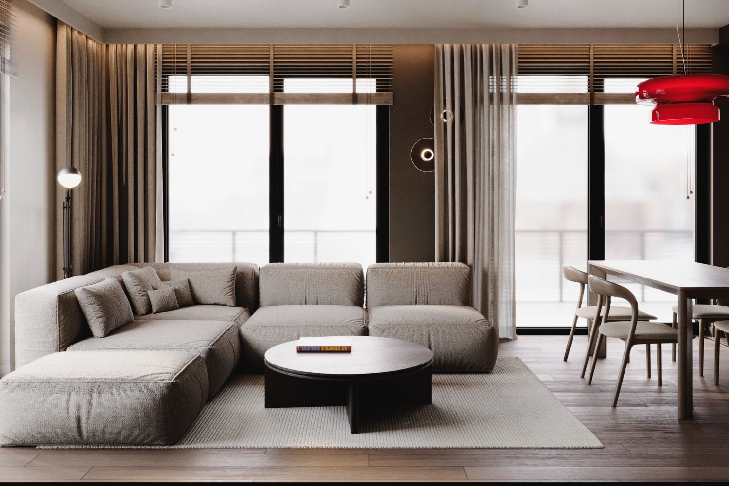 Nowoczesny apartament w Warszawie — projektowanie wnętrz Wrocław, we.make (2)