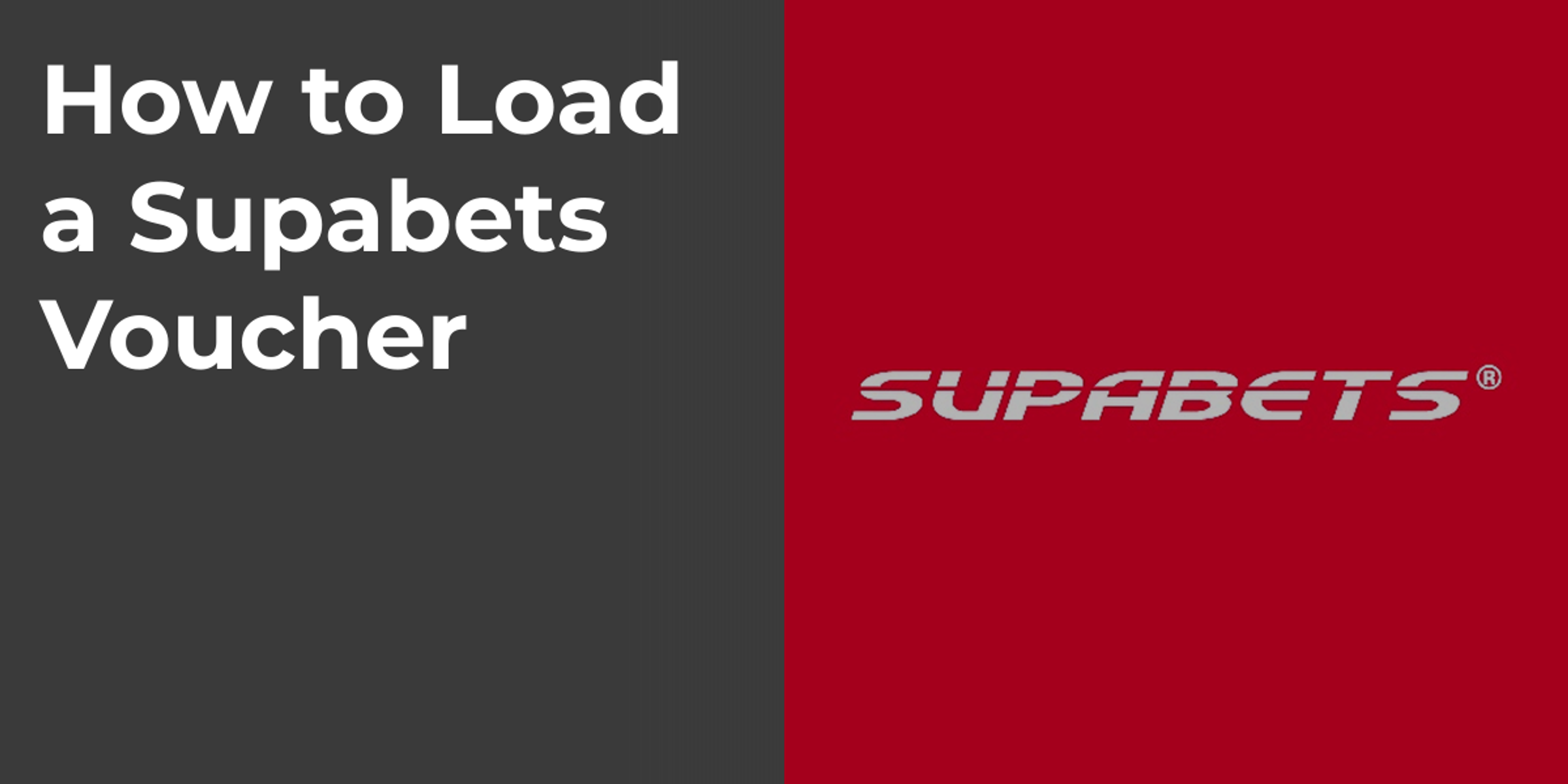 How to Load a Supabets Voucher
