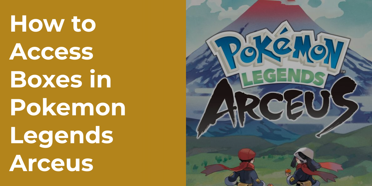 How to Access Boxes in Pokemon Legends Arceus