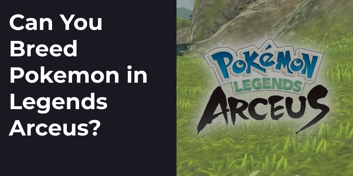 Can You Breed Pokemon in Legends Arceus?