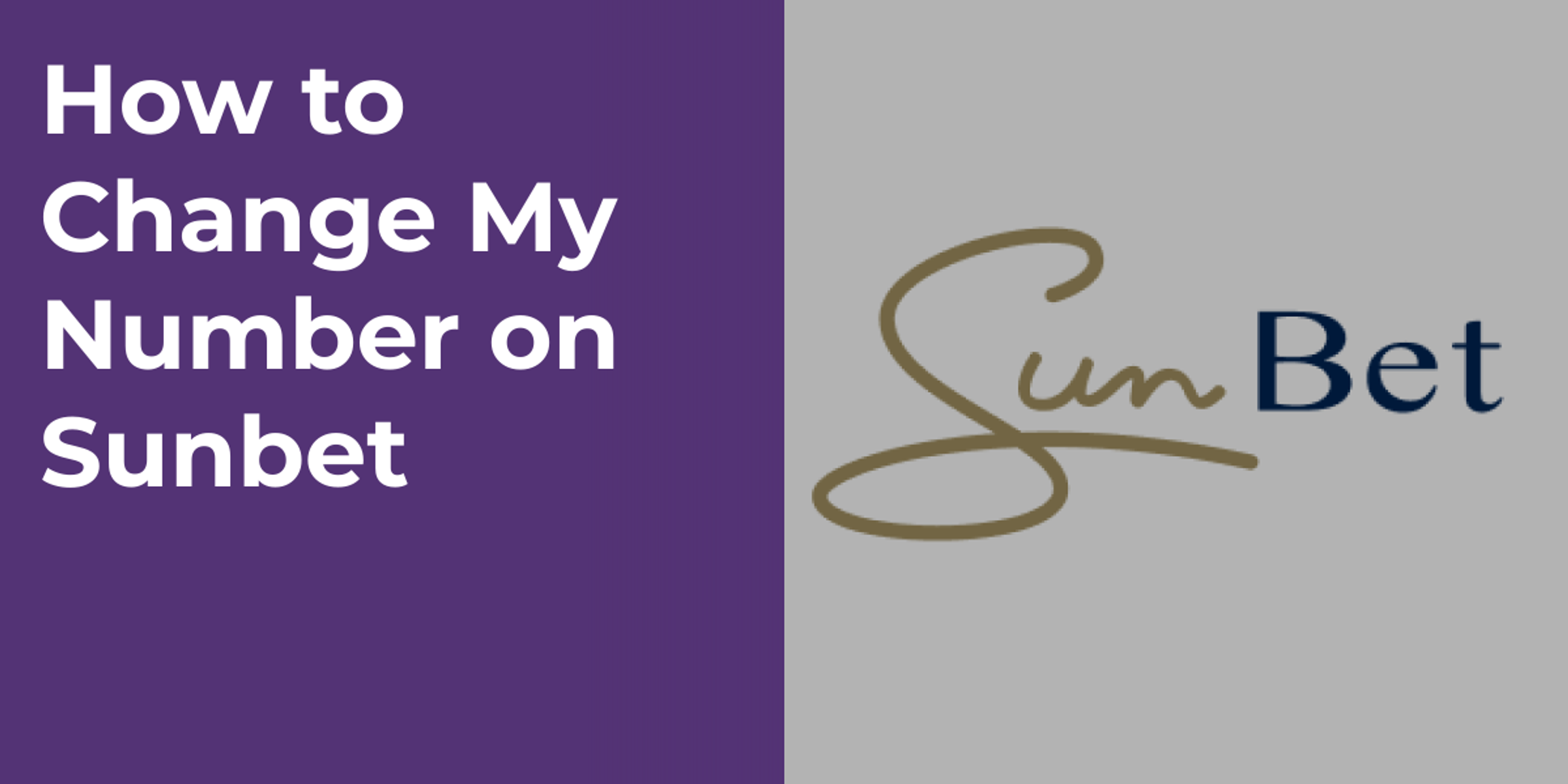 How to Change My Number on Sunbet