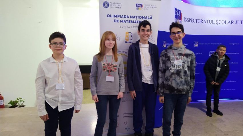 Lotul Școlii Gimnaziale nr. 97 la cea de-a 75-a Olimpiadă Națională de Matematică, Buzău — fotografia 1