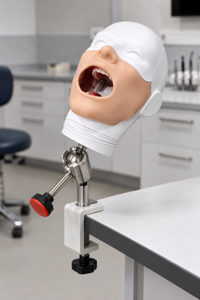 BE.DENT.HT — Dental Phantom Head with Table Mount