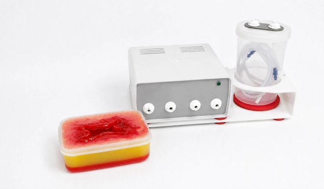 Trainer per ferite traumatiche con modulo di sanguinamento