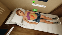 Pediatric virtual patient with organ visualization