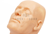 Facial Skull Model with Simulated Skin for Filler Injections
