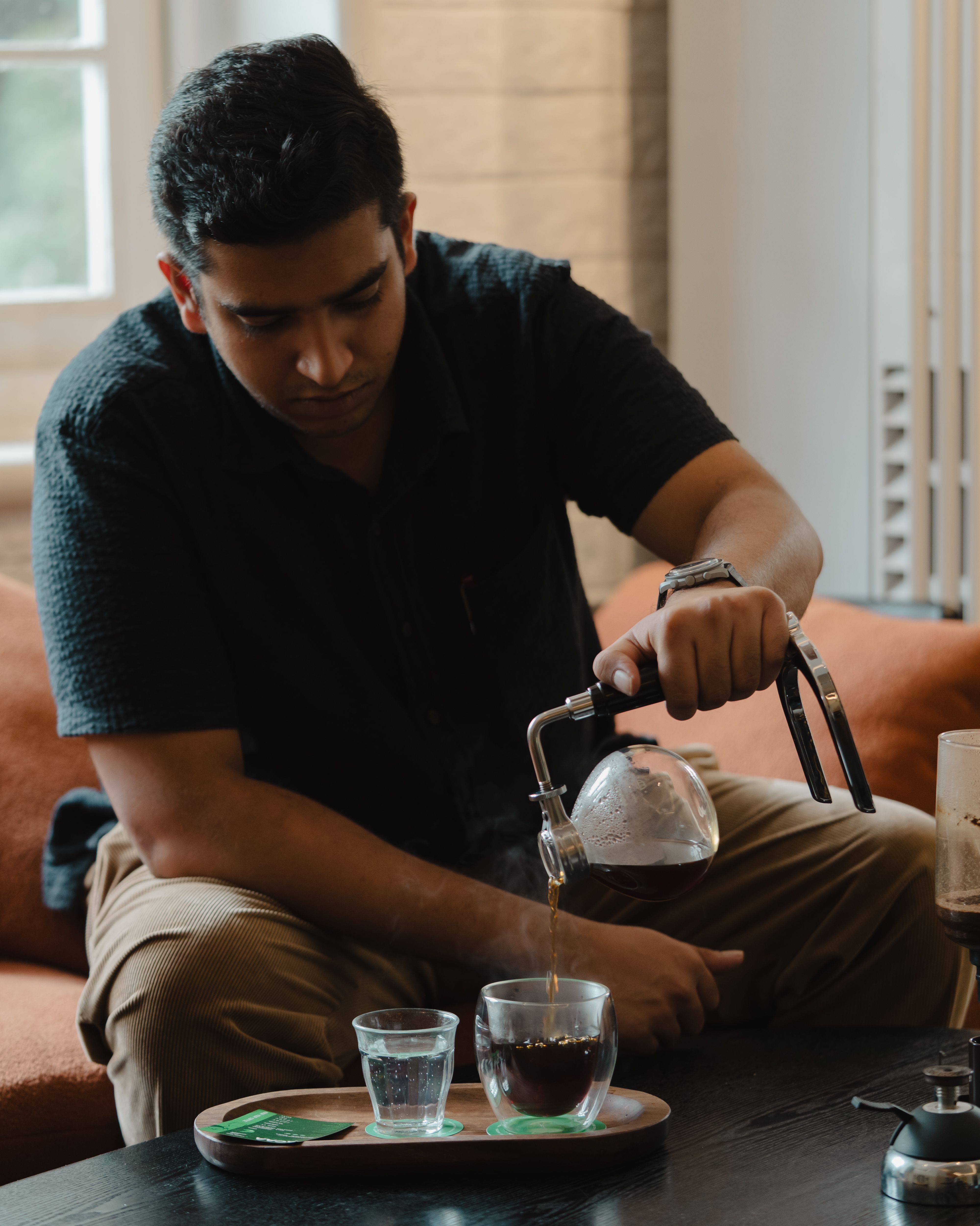 Aditya, co-founder of Pour over roasters.