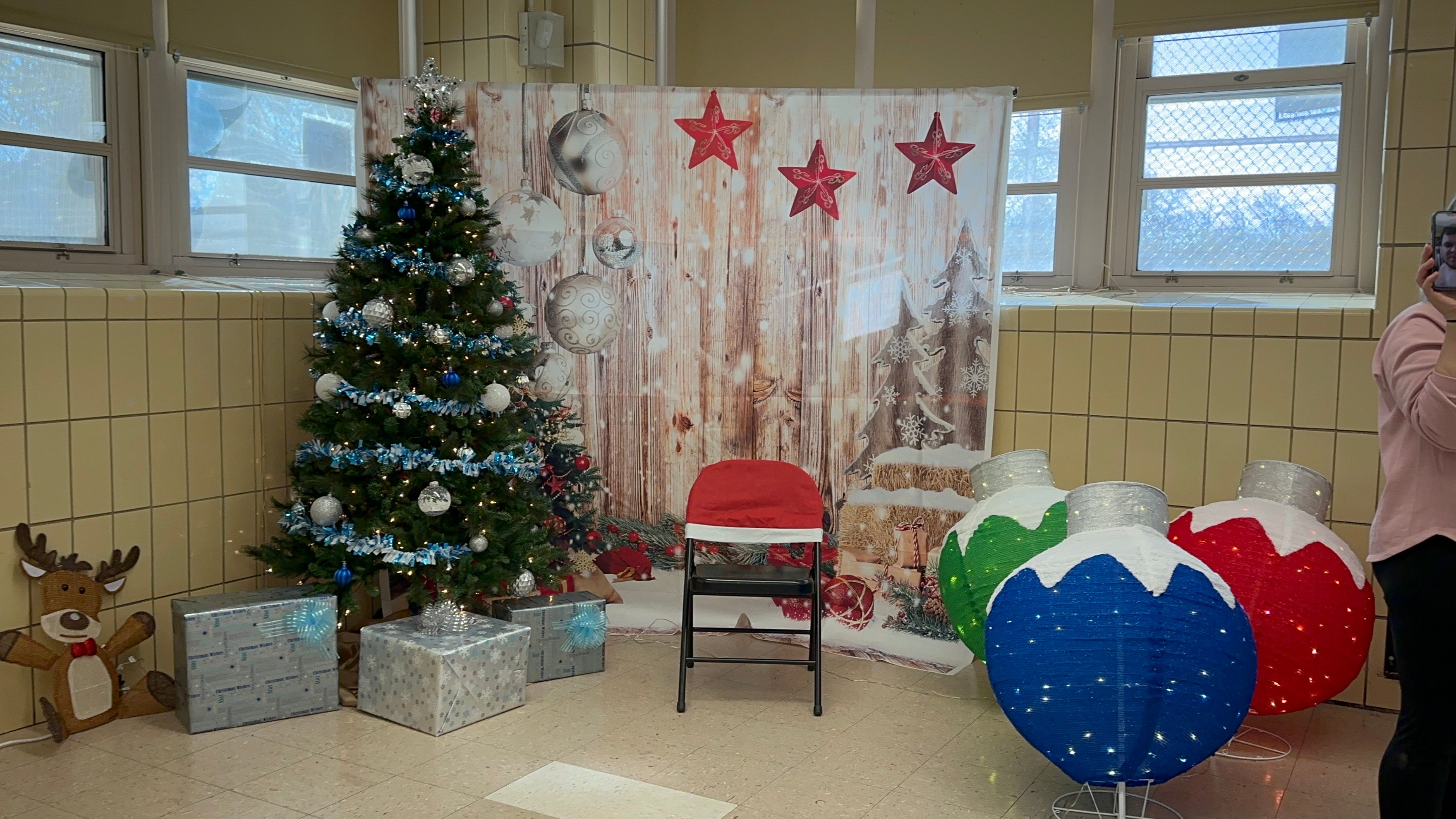 Christmas photoshoot area