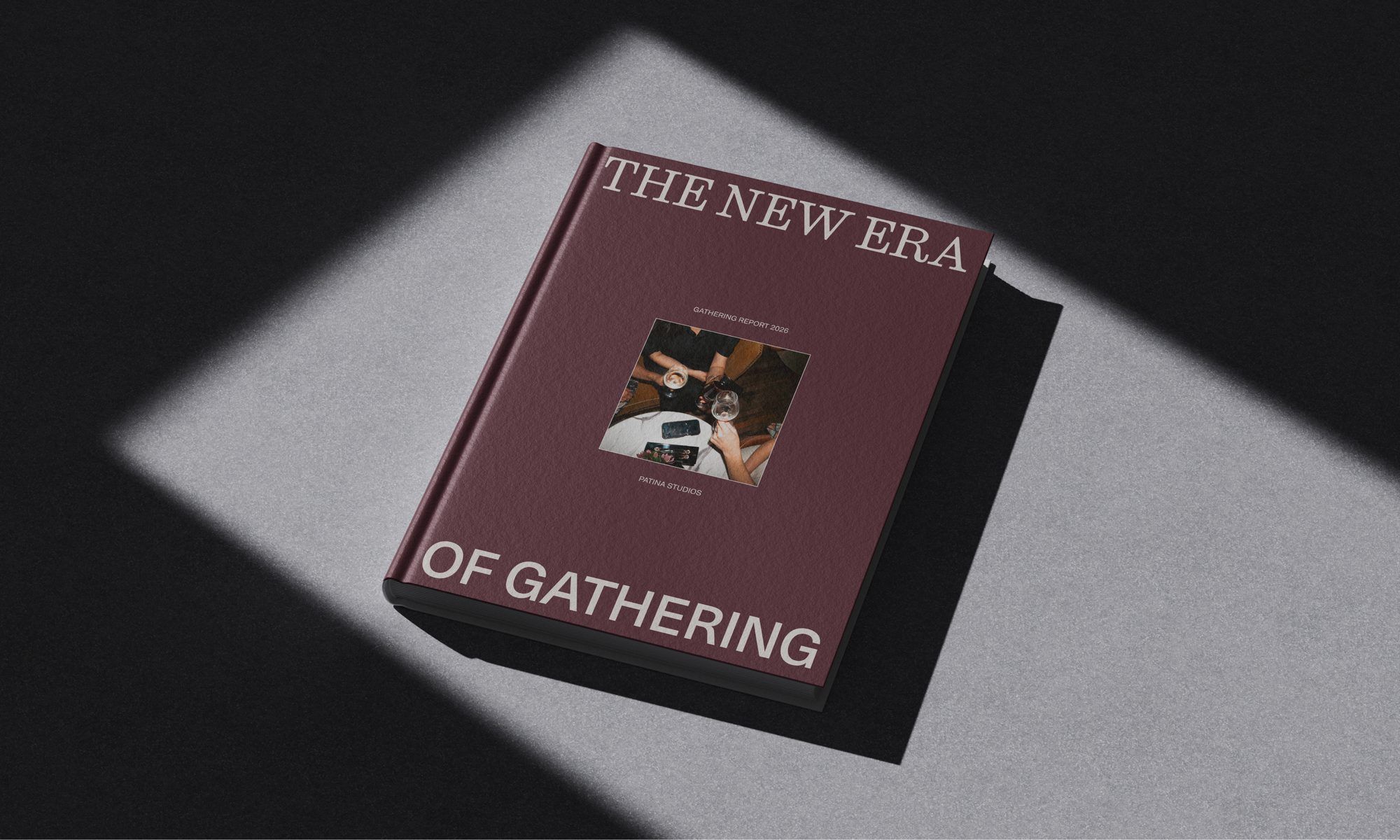 Book cover reads “The new era of gathering”