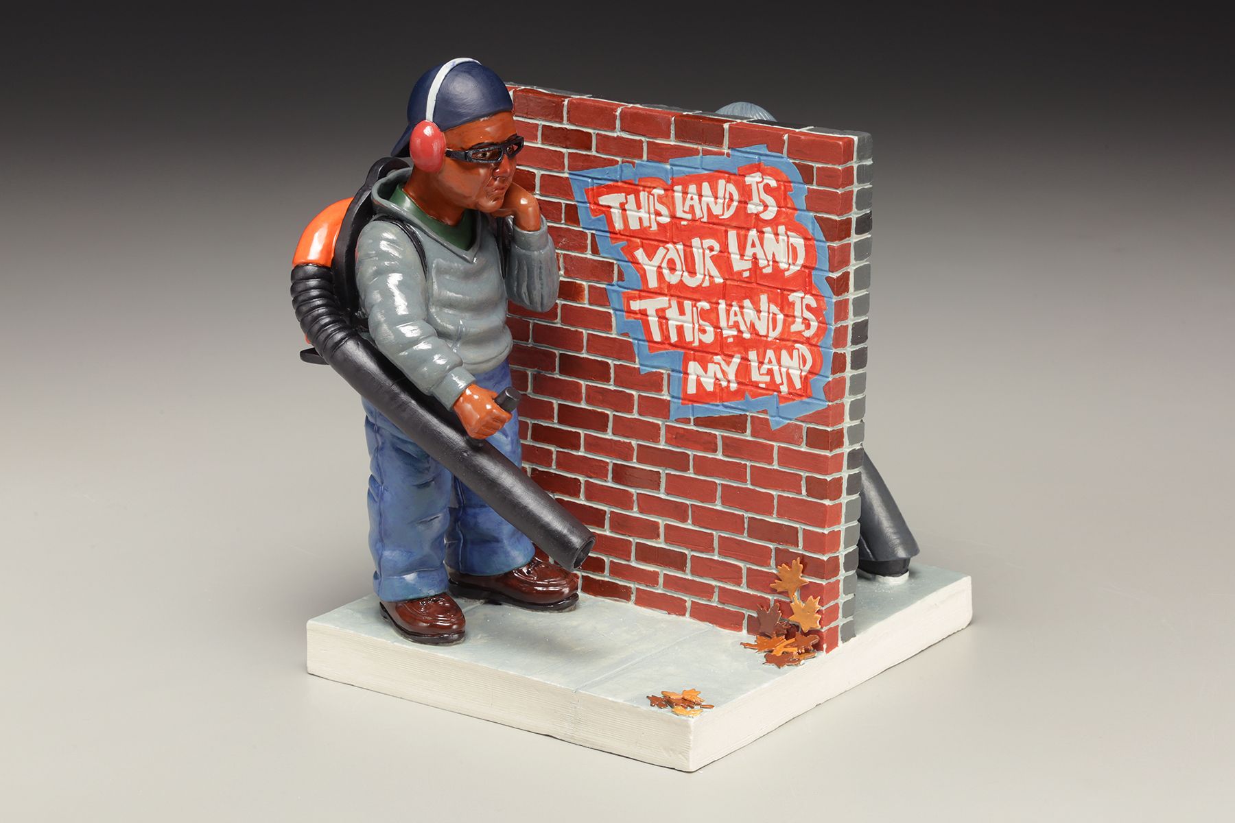 Rake, by Russell Biles created in 2017, Porcelain; 9.5 x 9 x 8"  in a private collectcion 