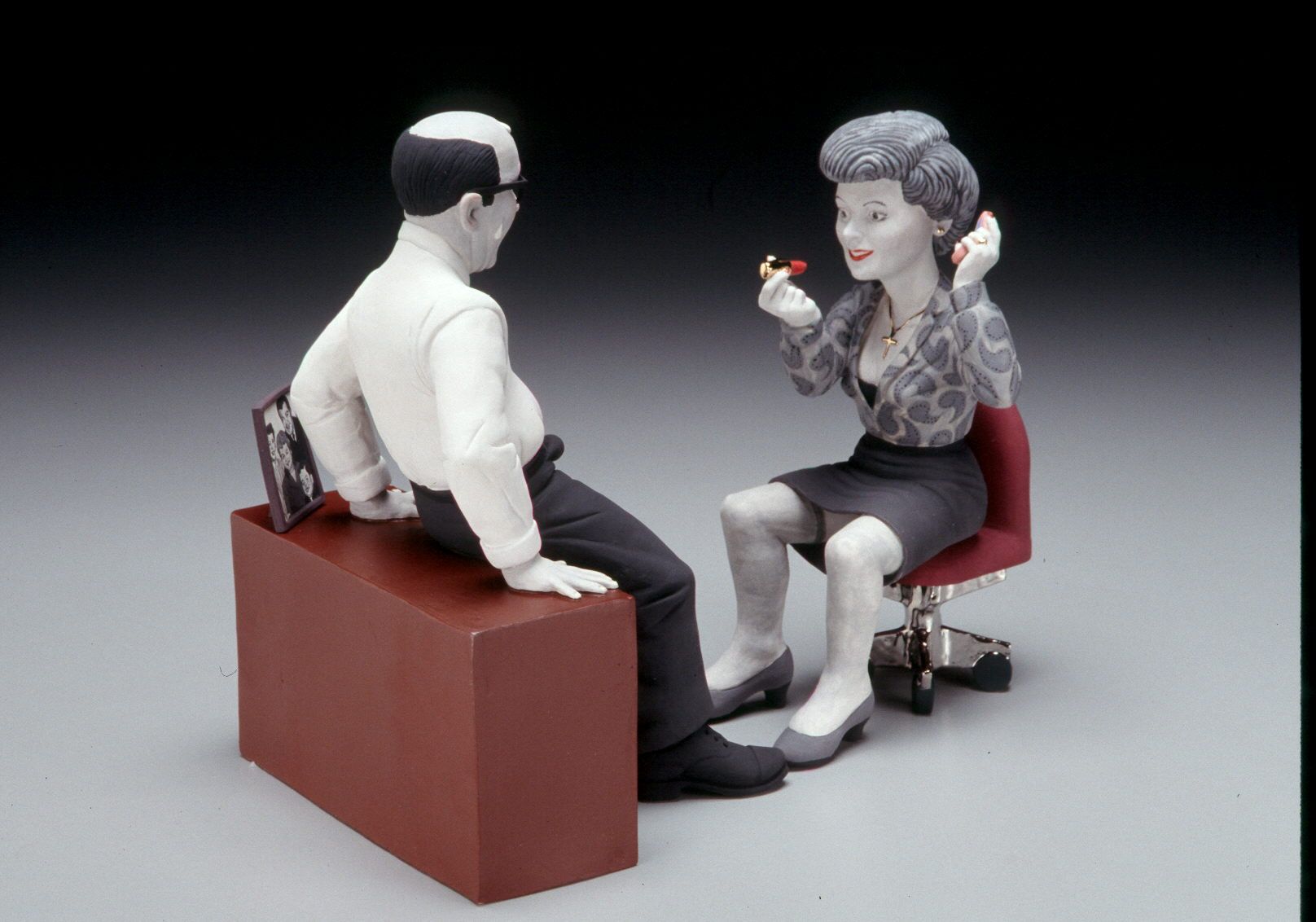 Beaver's Lament:  Home Soon by Russell Biles created in 2005, hand built porcelain