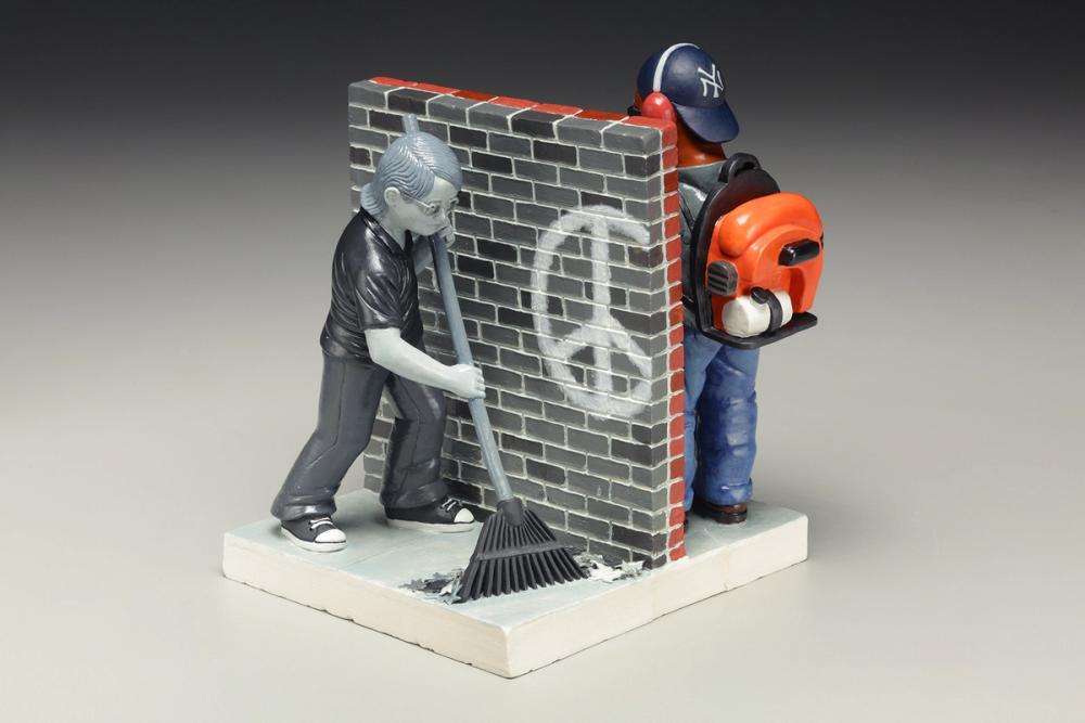 Rake, by Russell Biles created in 2017, Porcelain; 9.5 x 9 x 8"  in a private collection 