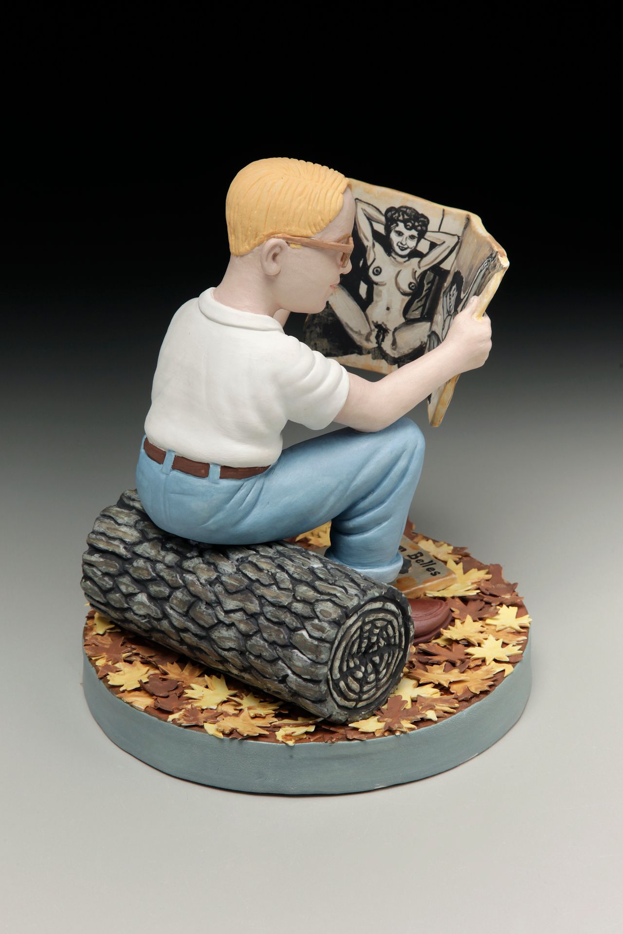 Gone: First Pussy (4th Grade) by Russell Biles created in 2015, hand built porcelain