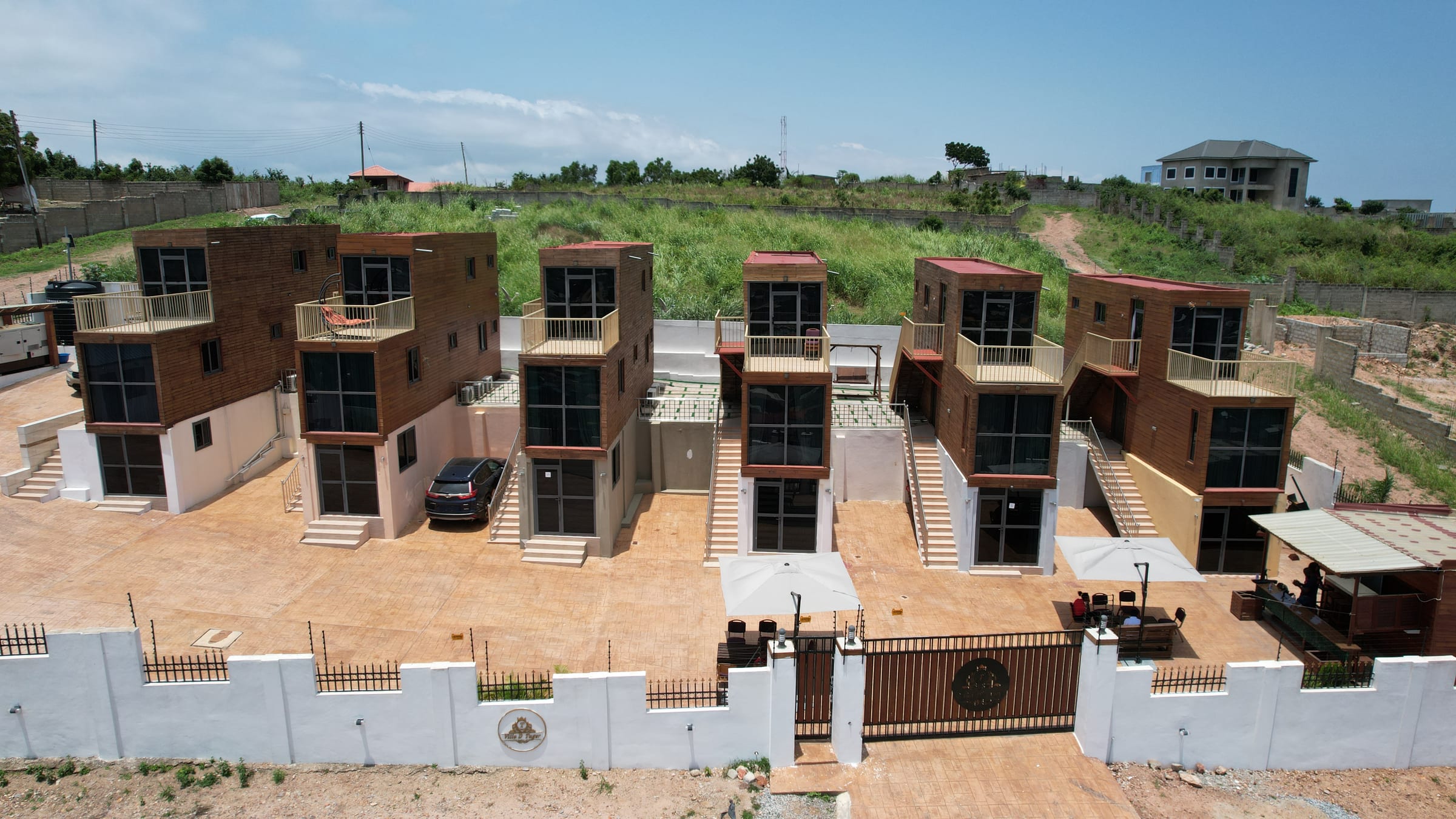 Villa D'Tuger — aerial view