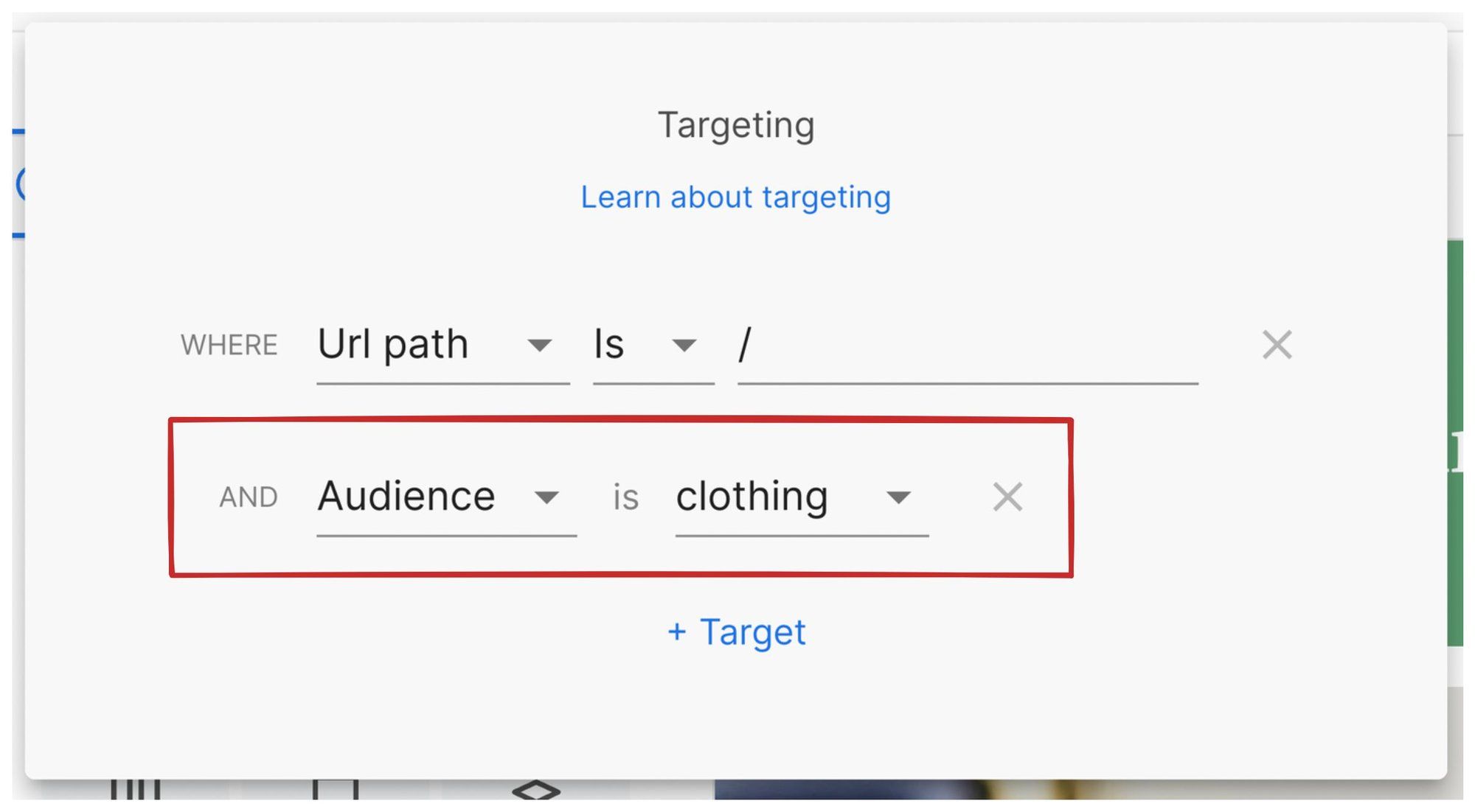 Target one specific eCommerce audience with visual editor in Builder.io