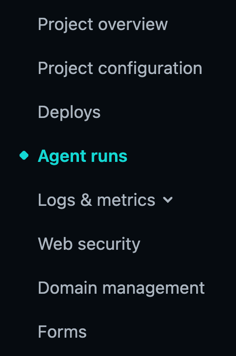 Netlify Project Side Navigation