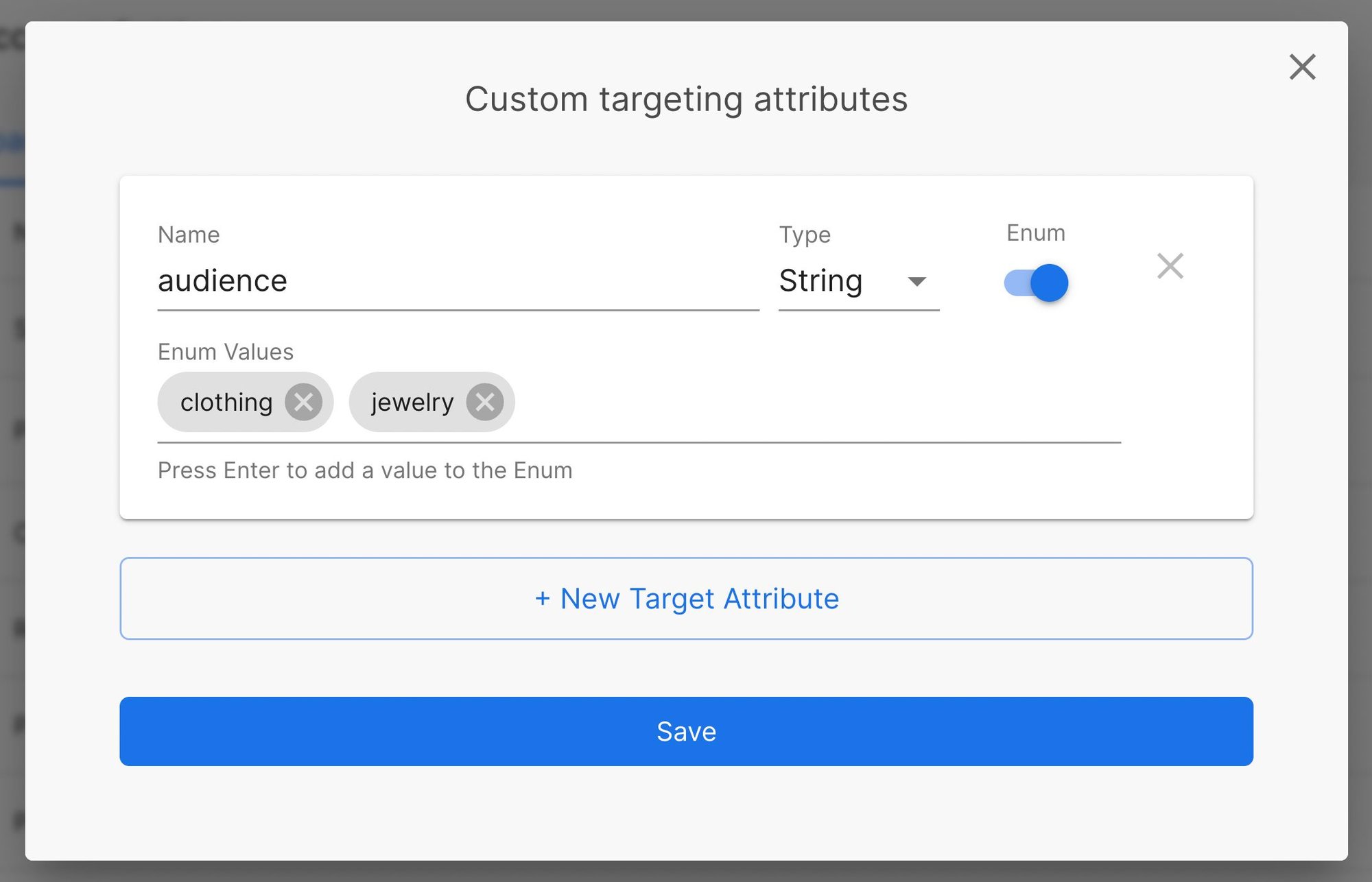 Builder.io custom targeting attributes