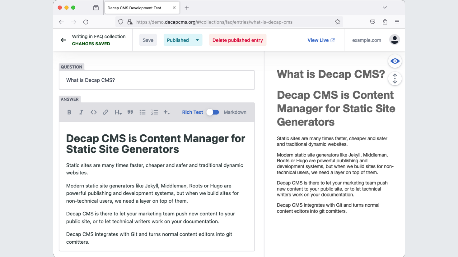 Decap Annotation Decap