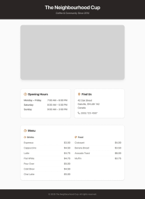Coffee shop page generated by DeepSeek V4 Pro — right run