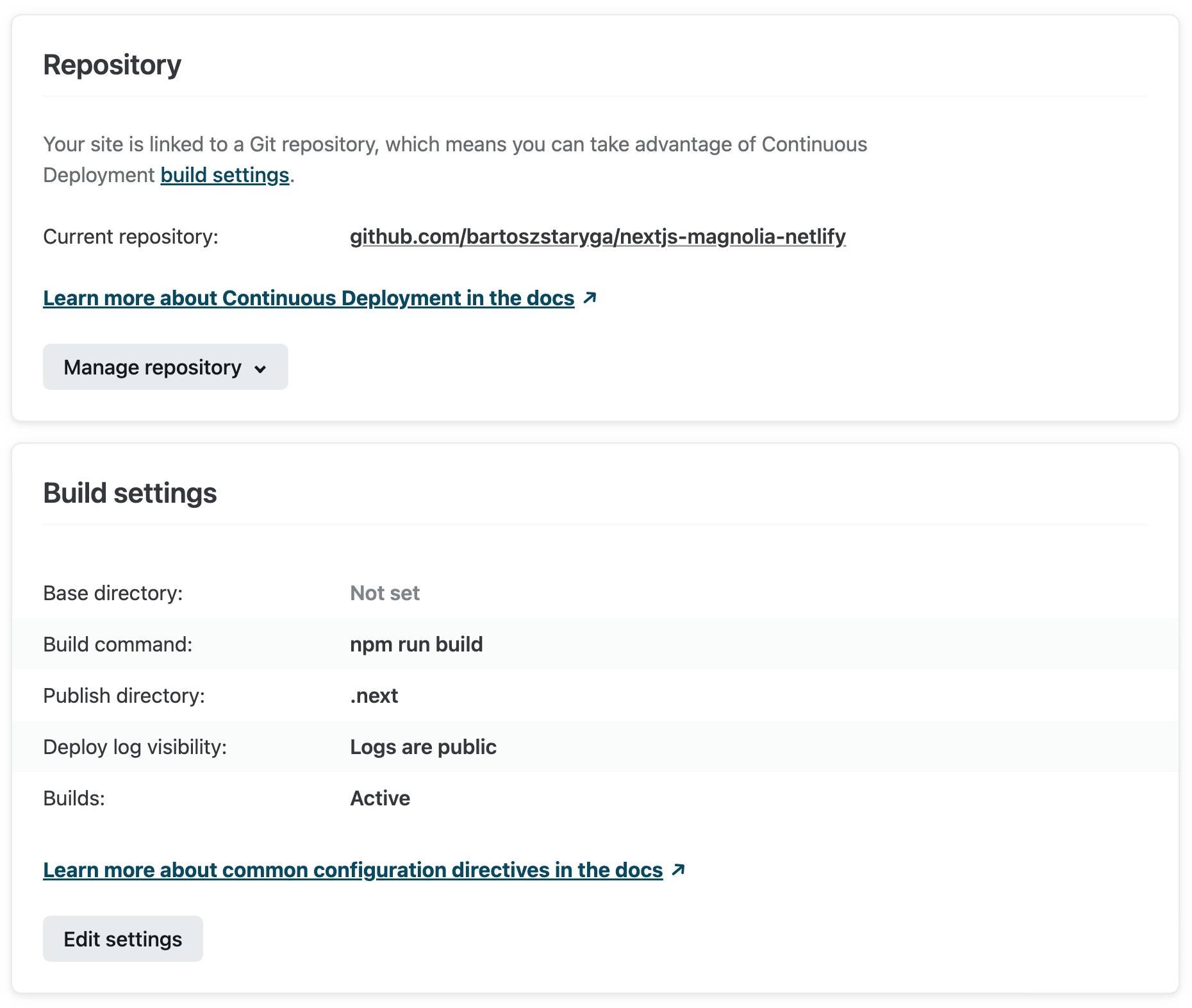 Point Magnolia Git Repo to Netlify