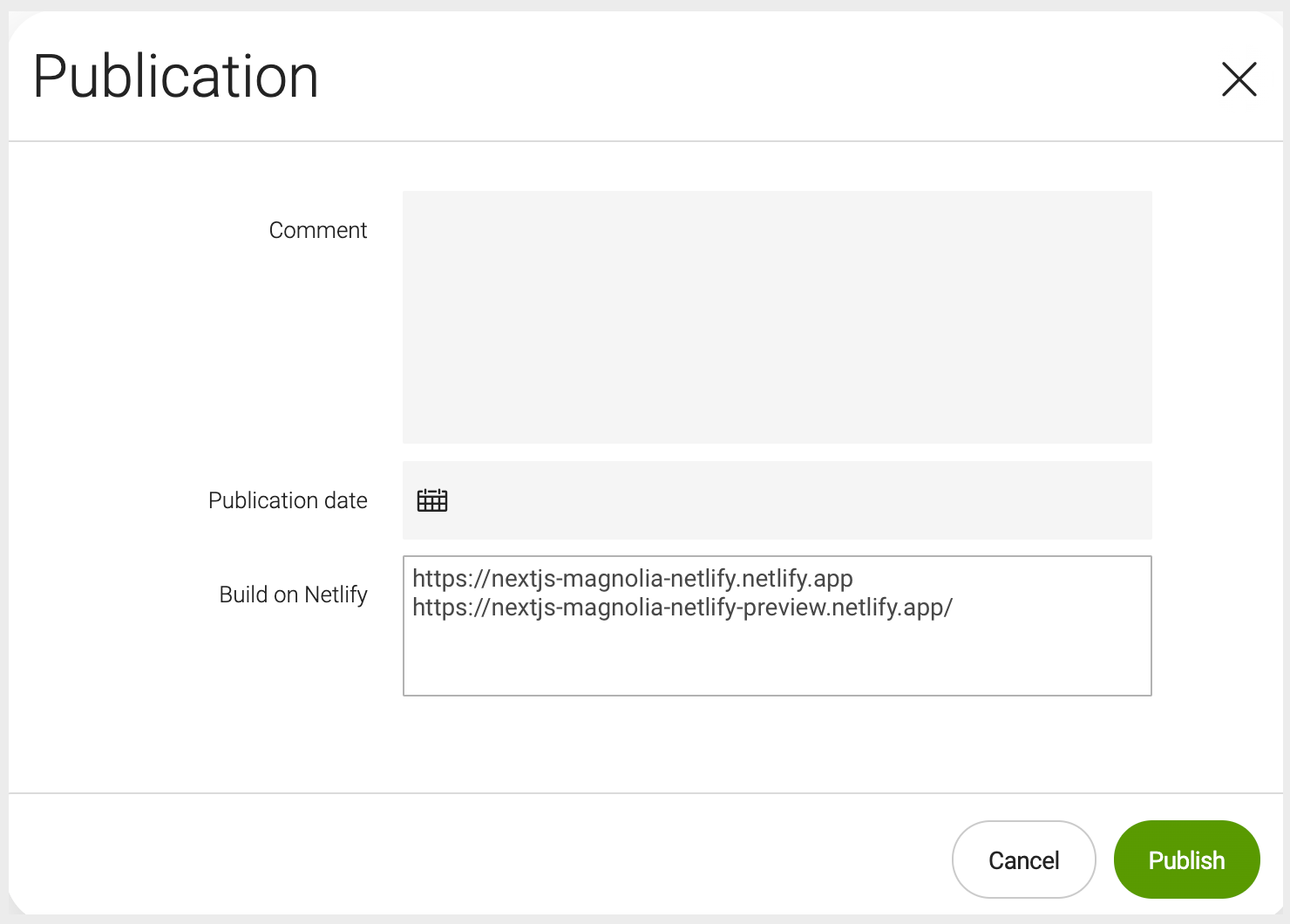 Publish Content to Magnolia and Deploy on Netlify