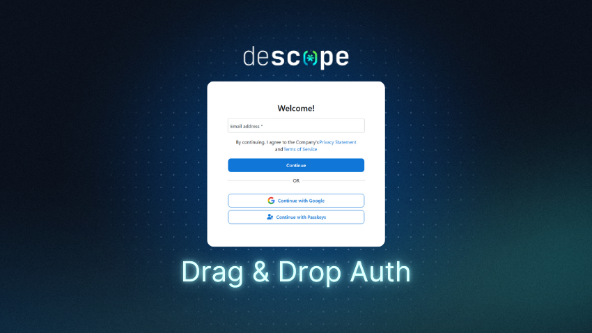 Drag & Drop Auth