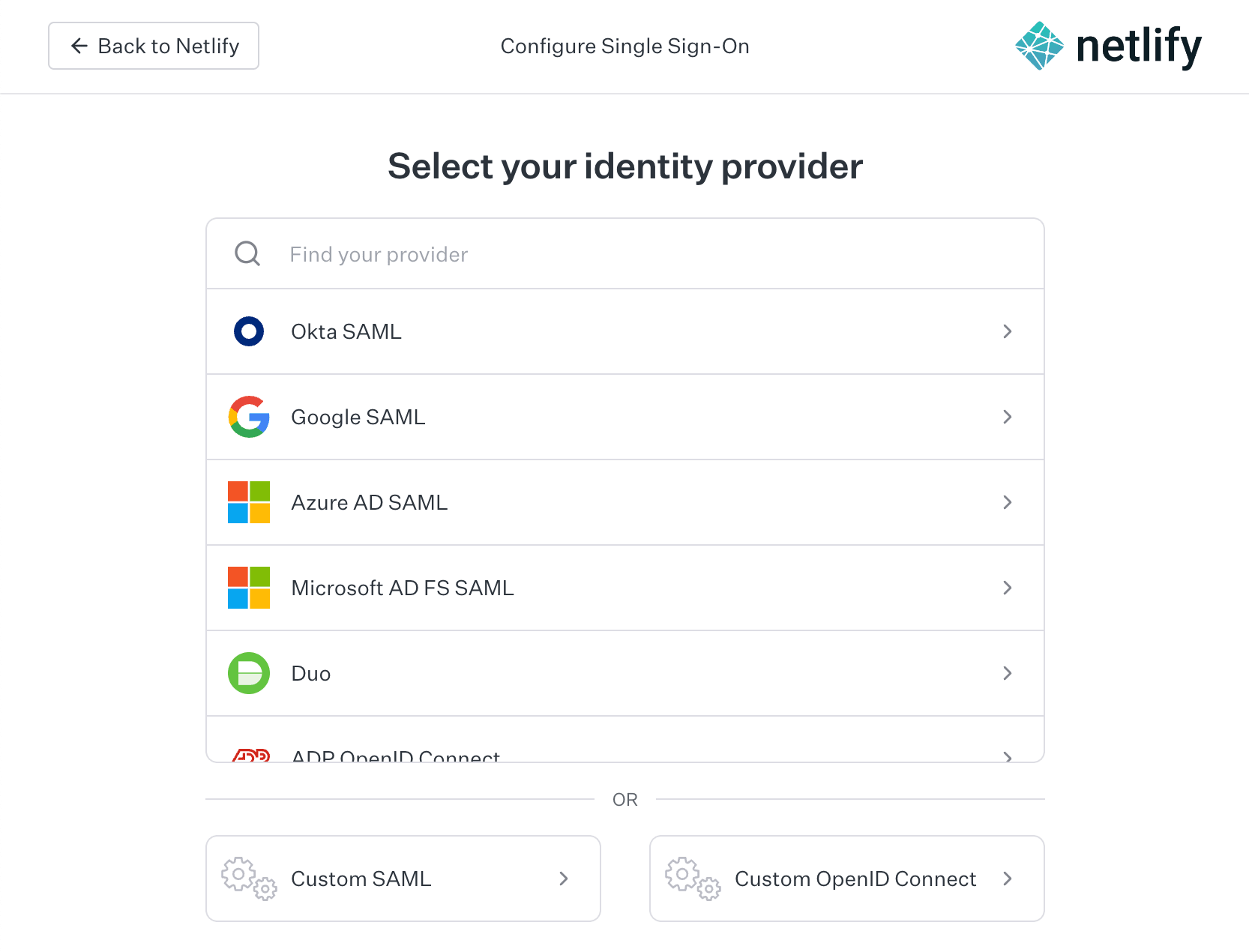 Identity Provider selection in WorkOS