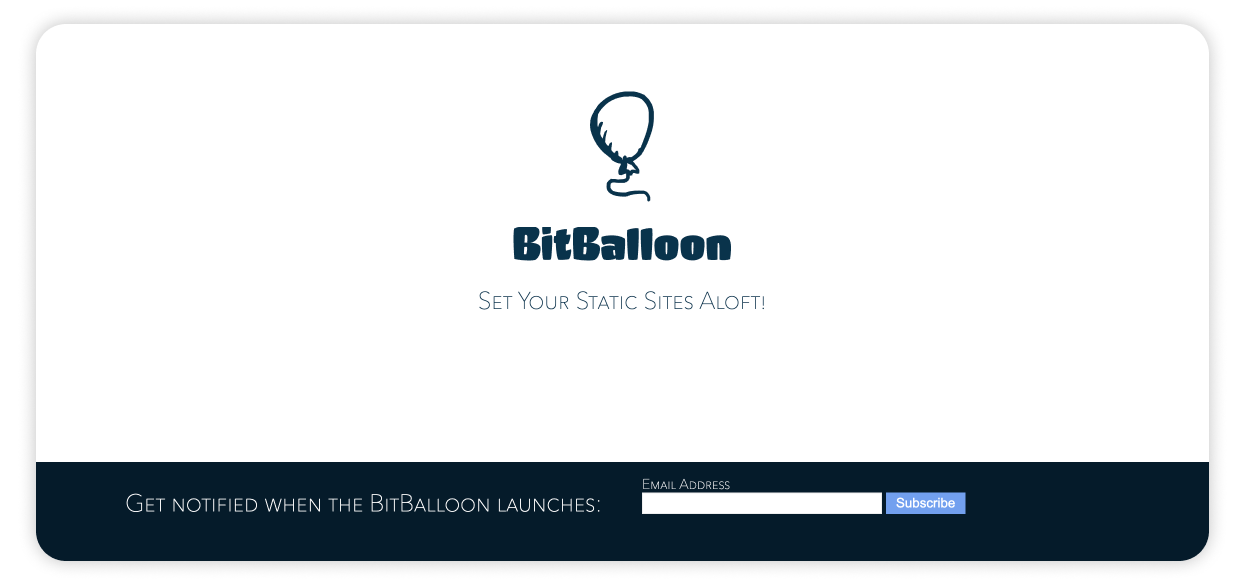 BitBallon Original UI on Wayback Machine