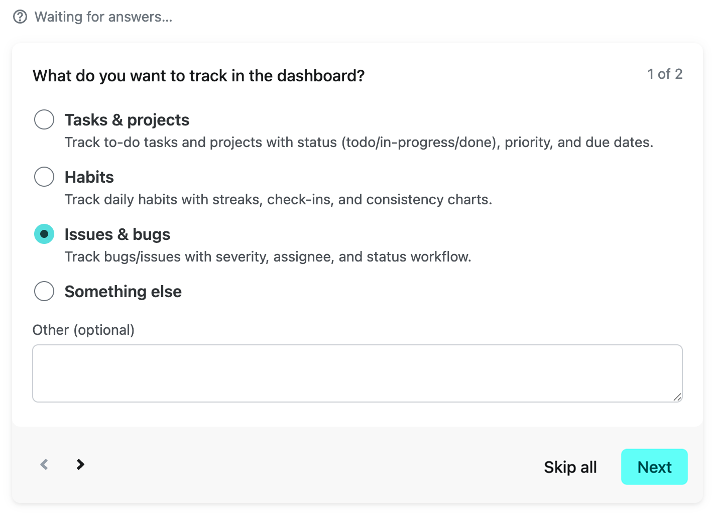 Providing answers in Agent Runners
