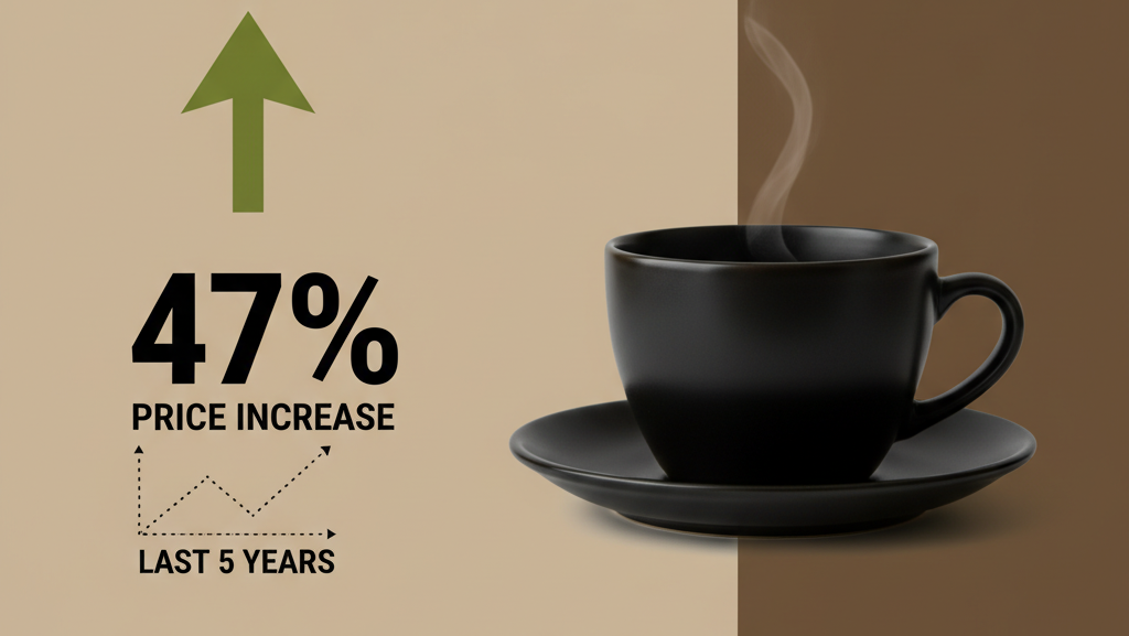Coffee Prices Up 47% in Five Years: Commodity Inflation Pressures