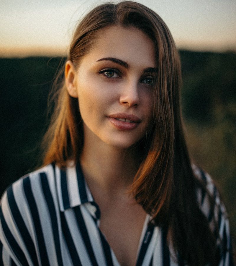 Woman smiling