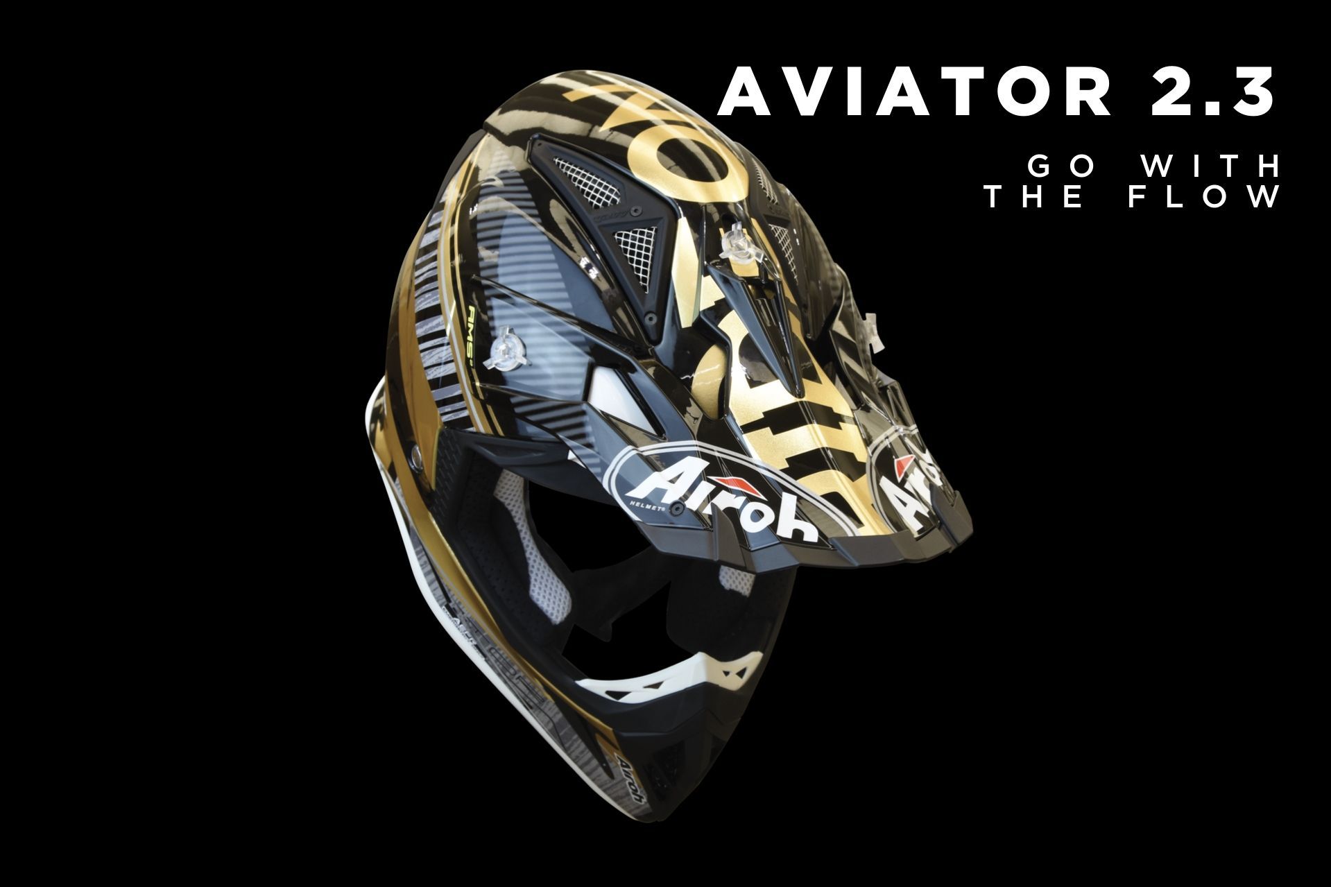 Airoh aviator store 2.3 novak gold