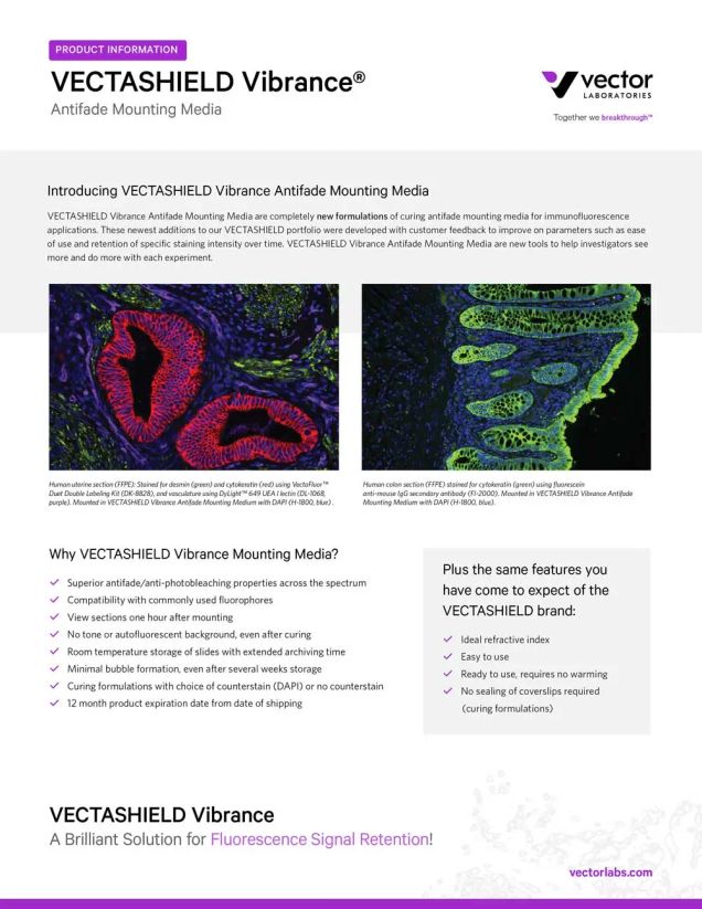 VECTASHIELD Vibrance® Brochure