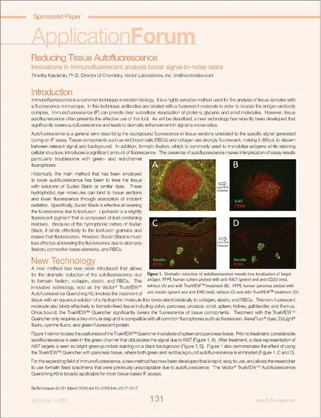 TrueVIEW Autofluorescence Quencher White Paper