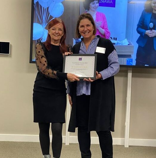 Dr Jocelynne Scutt presented with the Kurdish Women’s Rights Organisation (IKWRO) True Honour Award