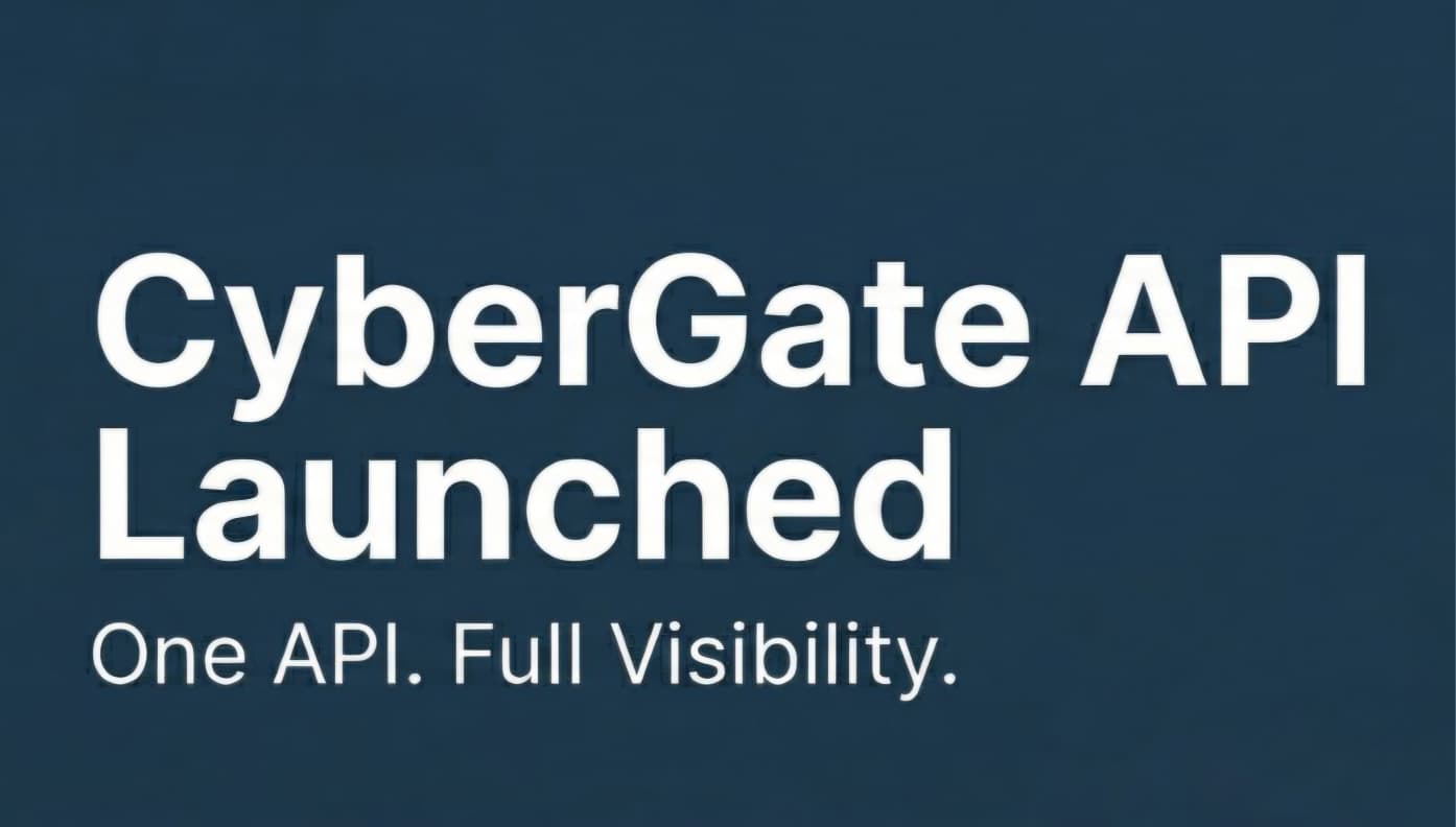 CyberGate API launched