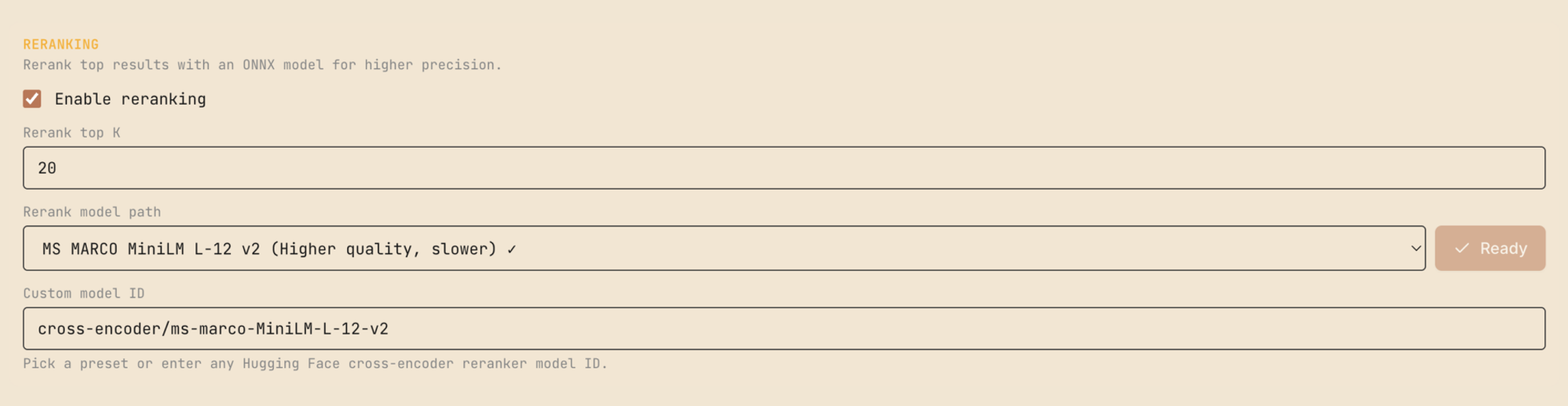 File indexing progress