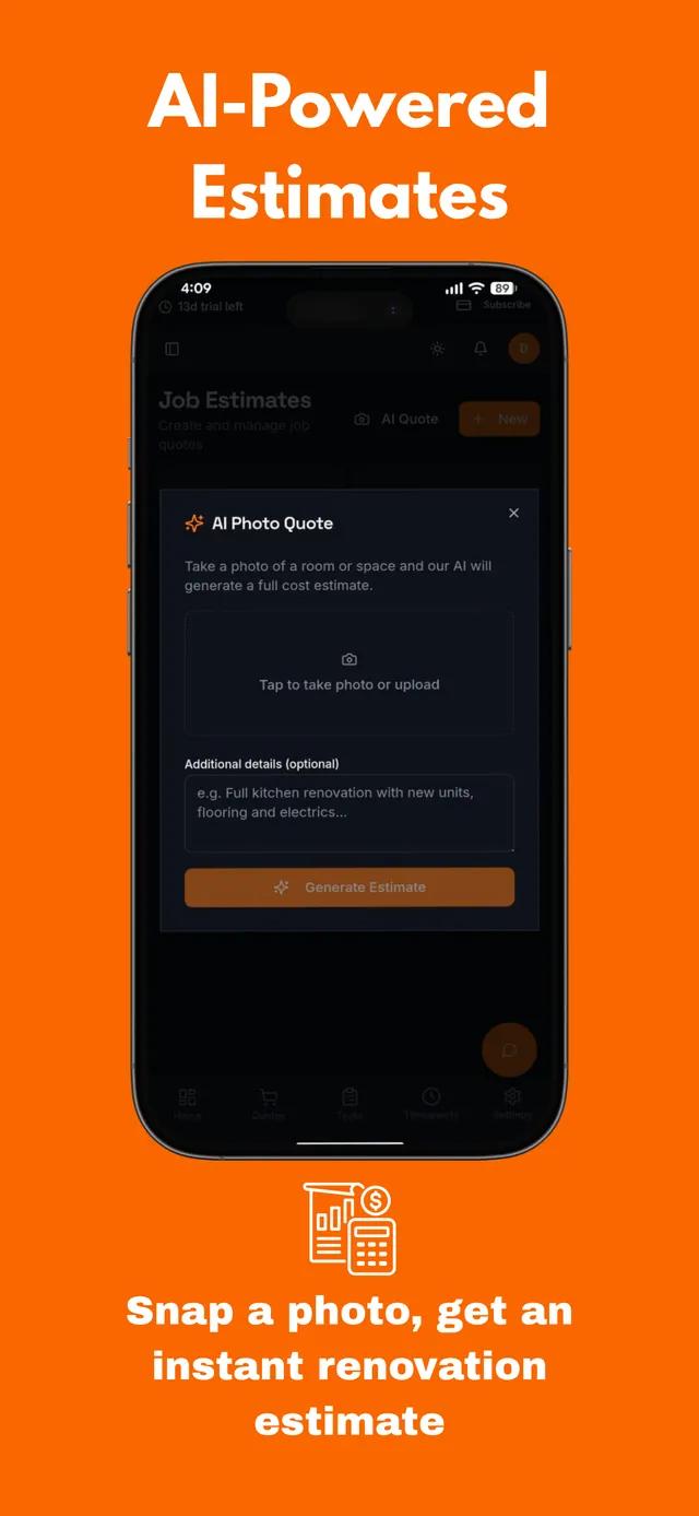 Build Hive app — snap a photo, get an AI renovation estimate