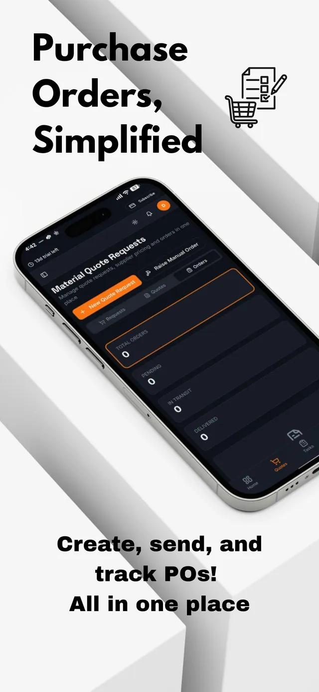 Build Hive app — create, send and track purchase orders
