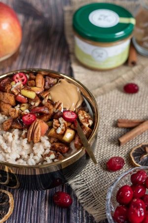 Jabolčni mlečni riž