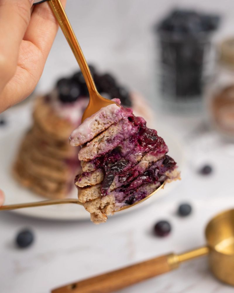 Ameriške palačinke z borovnicami