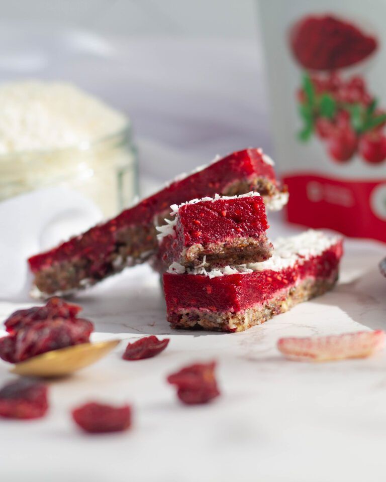 Brusnične energijske ploščice