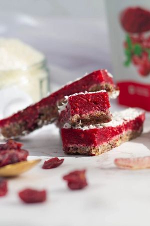 Brusnične energijske ploščice