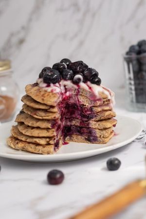 Ameriške palačinke z borovnicami