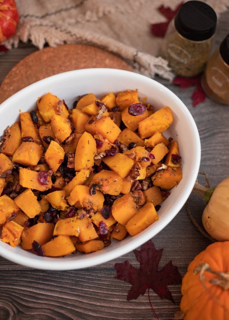 Pečena buča z brusnicami